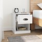 vidaXL Nachttisch Hochglanz-Weiß 39x39x47,5 cm Holzwerkstoff vidaXL Nachttisch Hochglanz-Weiß 39x39x47,5 cm Holzwerkstoff