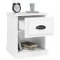 vidaXL Nachttisch Hochglanz-Weiß 39x39x47,5 cm Holzwerkstoff vidaXL Nachttisch Hochglanz-Weiß 39x39x47,5 cm Holzwerkstoff