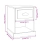 vidaXL Nachttisch Hochglanz-Weiß 39x39x47,5 cm Holzwerkstoff vidaXL Nachttisch Hochglanz-Weiß 39x39x47,5 cm Holzwerkstoff