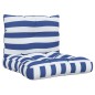 vidaXL Palettenkissen 2 Stk. Blau & Weiß Gestreift Oxford-Gewebe vidaXL Palettenkissen 2 Stk. Blau & Weiß Gestreift Oxford-Gewebe