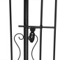 vidaXL Gartentor Schwarz 121x8x100 cm Schmiedeeisen vidaXL Gartentor Schwarz 121x8x100 cm Schmiedeeisen