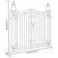 vidaXL Gartentor Schwarz 121x8x100 cm Schmiedeeisen vidaXL Gartentor Schwarz 121x8x100 cm Schmiedeeisen