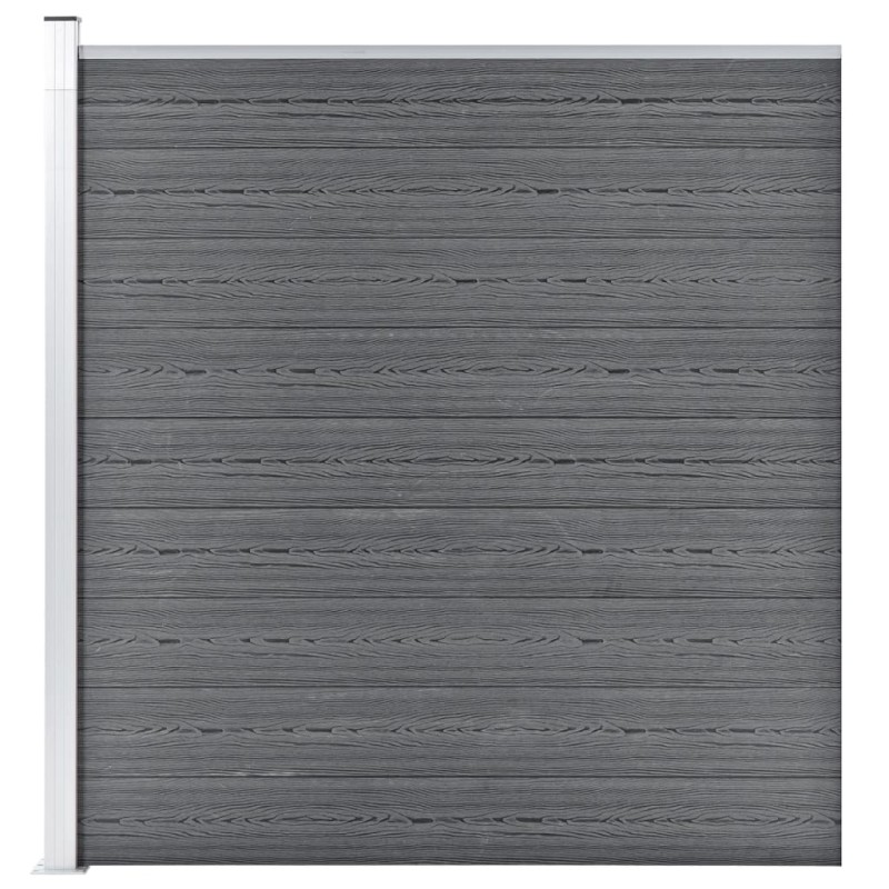 vidaXL Gartenzaun WPC 175x186 cm Grau vidaXL Gartenzaun WPC 175x186 cm Grau