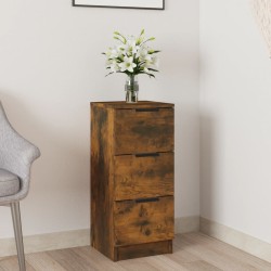 vidaXL Sideboard Räuchereiche 30x30x70 cm Holzwerkstoff
