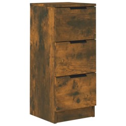 vidaXL Sideboard Räuchereiche 30x30x70 cm Holzwerkstoff