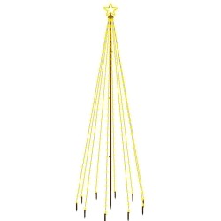 vidaXL LED-Weihnachtsbaum mit Erdnägeln Warmweiß 310 LEDs 300 cm