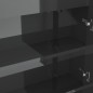vidaXL Spiegelschrank fürs Bad 80x15x60 cm MDF Glänzend Grau vidaXL Spiegelschrank fürs Bad 80x15x60 cm MDF Glänzend Grau
