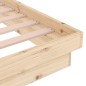 vidaXL Massivholzbett 135x190 cm vidaXL Massivholzbett 135x190 cm