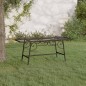 vidaXL Baumbank 110 cm Schwarz Stahl vidaXL Baumbank 110 cm Schwarz Stahl