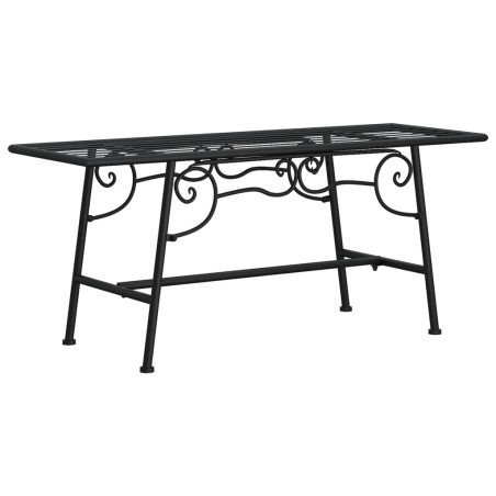 vidaXL Baumbank 110 cm Schwarz Stahl