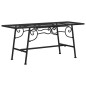 vidaXL Baumbank 110 cm Schwarz Stahl vidaXL Baumbank 110 cm Schwarz Stahl