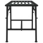 vidaXL Baumbank 110 cm Schwarz Stahl vidaXL Baumbank 110 cm Schwarz Stahl