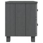 vidaXL Nachttische HAMAR 2 Stk. Dunkelgrau 40x35x44,5 cm Massivholz vidaXL Nachttische HAMAR 2 Stk. Dunkelgrau 40x35x44,5 cm Massivholz
