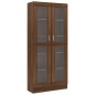 vidaXL Vitrinenschrank Braun Eiche 82,5x30,5x185,5 cm Holzwerkstoff vidaXL Vitrinenschrank Braun Eiche 82,5x30,5x185,5 cm Holzwerkstoff