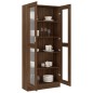 vidaXL Vitrinenschrank Braun Eiche 82,5x30,5x185,5 cm Holzwerkstoff vidaXL Vitrinenschrank Braun Eiche 82,5x30,5x185,5 cm Holzwerkstoff