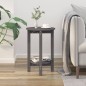 vidaXL Couchtisch Grau Ø 40x60 cm Massivholz Kiefer vidaXL Couchtisch Grau Ø 40x60 cm Massivholz Kiefer
