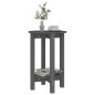 vidaXL Couchtisch Grau Ø 40x60 cm Massivholz Kiefer vidaXL Couchtisch Grau Ø 40x60 cm Massivholz Kiefer