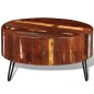 vidaXL Couchtisch Altholz Massiv Rund vidaXL Couchtisch Altholz Massiv Rund