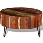vidaXL Couchtisch Altholz Massiv Rund vidaXL Couchtisch Altholz Massiv Rund