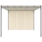 vidaXL Gartenpavillon mit Seitenvorhang 4x3x2,25 m Creme vidaXL Gartenpavillon mit Seitenvorhang 4x3x2,25 m Creme
