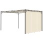 vidaXL Gartenpavillon mit Seitenvorhang 4x3x2,25 m Creme vidaXL Gartenpavillon mit Seitenvorhang 4x3x2,25 m Creme