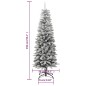 vidaXL Künstlicher Weihnachtsbaum Beschneit Schlank 150 cm PVC&PE vidaXL Künstlicher Weihnachtsbaum Beschneit Schlank 150 cm PVC&PE