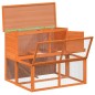 vidaXL Kaninchenstall Braun 102x90x84,5 cm Massivholz Kiefer vidaXL Kaninchenstall Braun 102x90x84,5 cm Massivholz Kiefer