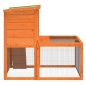 vidaXL Kaninchenstall Braun 102x90x84,5 cm Massivholz Kiefer vidaXL Kaninchenstall Braun 102x90x84,5 cm Massivholz Kiefer