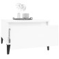 vidaXL Beistelltisch Hochglanz-Weiß 50x46x35 cm Holzwerkstoff vidaXL Beistelltisch Hochglanz-Weiß 50x46x35 cm Holzwerkstoff
