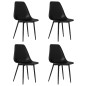 vidaXL Esszimmerstühle 4 Stk. Schwarz PP vidaXL Esszimmerstühle 4 Stk. Schwarz PP