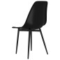 vidaXL Esszimmerstühle 4 Stk. Schwarz PP vidaXL Esszimmerstühle 4 Stk. Schwarz PP