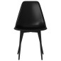 vidaXL Esszimmerstühle 4 Stk. Schwarz PP vidaXL Esszimmerstühle 4 Stk. Schwarz PP