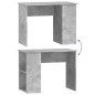 vidaXL Schreibtisch Betongrau 100x55x75 cm Holzwerkstoff vidaXL Schreibtisch Betongrau 100x55x75 cm Holzwerkstoff