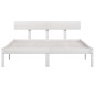 vidaXL Massivholzbett Weiß Kiefer 140x190 cm vidaXL Massivholzbett Weiß Kiefer 140x190 cm