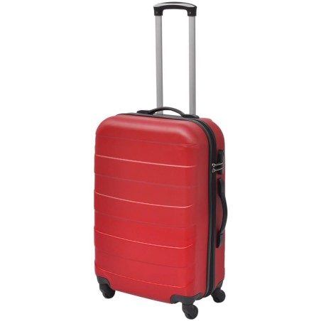 vidaXL 3-tlg. Hartschalenkoffer-Set Rot 45,5/55/66 cm