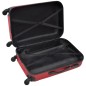 vidaXL 3-tlg. Hartschalenkoffer-Set Rot 45,5/55/66 cm vidaXL 3-tlg. Hartschalenkoffer-Set Rot 45,5/55/66 cm