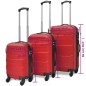 vidaXL 3-tlg. Hartschalenkoffer-Set Rot 45,5/55/66 cm vidaXL 3-tlg. Hartschalenkoffer-Set Rot 45,5/55/66 cm