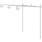 vidaXL Garten-Pergola Antik-Braun 3x3x2,5 m Eisen vidaXL Garten-Pergola Antik-Braun 3x3x2,5 m Eisen