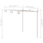 vidaXL Garten-Pergola Antik-Braun 3x3x2,5 m Eisen vidaXL Garten-Pergola Antik-Braun 3x3x2,5 m Eisen