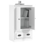 vidaXL Highboard Weiß 60x35,5x103,5 cm Holzwerkstoff vidaXL Highboard Weiß 60x35,5x103,5 cm Holzwerkstoff