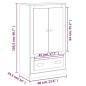 vidaXL Highboard Weiß 60x35,5x103,5 cm Holzwerkstoff vidaXL Highboard Weiß 60x35,5x103,5 cm Holzwerkstoff