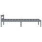 vidaXL Massivholzbett Grau Kiefer 100x200 cm vidaXL Massivholzbett Grau Kiefer 100x200 cm