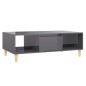 vidaXL Couchtisch Hochglanz-Grau 103,5x60x35 cm Holzwerkstoff vidaXL Couchtisch Hochglanz-Grau 103,5x60x35 cm Holzwerkstoff