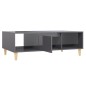 vidaXL Couchtisch Hochglanz-Grau 103,5x60x35 cm Holzwerkstoff vidaXL Couchtisch Hochglanz-Grau 103,5x60x35 cm Holzwerkstoff
