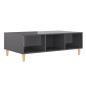 vidaXL Couchtisch Hochglanz-Grau 103,5x60x35 cm Holzwerkstoff vidaXL Couchtisch Hochglanz-Grau 103,5x60x35 cm Holzwerkstoff