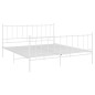 vidaXL Bett Weiß Metall 140x200 cm vidaXL Bett Weiß Metall 140x200 cm