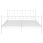vidaXL Bett Weiß Metall 140x200 cm vidaXL Bett Weiß Metall 140x200 cm