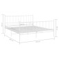 vidaXL Bett Weiß Metall 140x200 cm vidaXL Bett Weiß Metall 140x200 cm