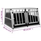 vidaXL Hundetransportbox mit Doppeltür 89 x 69 x 50 cm vidaXL Hundetransportbox mit Doppeltür 89 x 69 x 50 cm