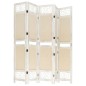 vidaXL 5-tlg. Raumteiler Creme 175x165 cm Stoff vidaXL 5-tlg. Raumteiler Creme 175x165 cm Stoff